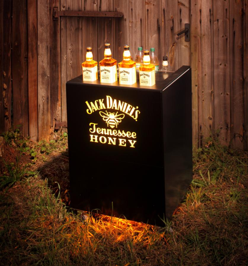 G-Rack Promotiontrolley Jack Daniels mit hinterleuchtetem Logo