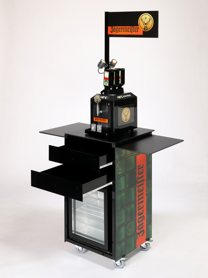 PDI-36, photo: Christoph Edelhoff G-Rack promotion trolley Jägermeister