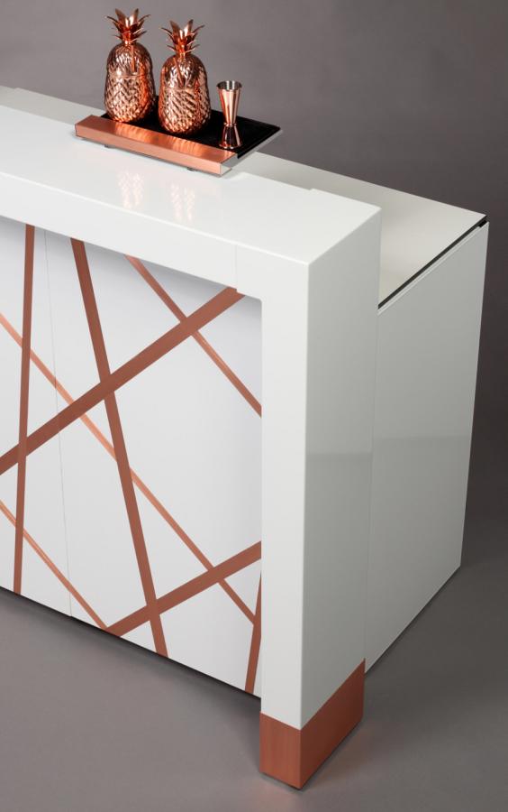 Bauteile G-Rack Bar, Aluminium pulverbeschichtet mit Kupferapplikation